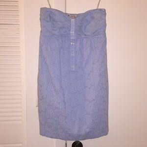 BCBGeneration Powder Blue Eyelet Dress